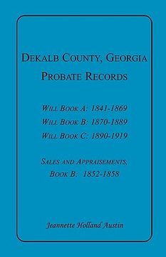 portada dekalb county, georgia, probate records (en Inglés)