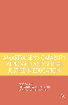portada amartya sen's capability approach and social justice in education (en Inglés)