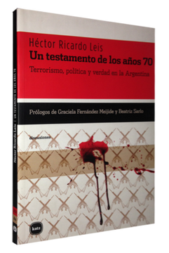 portada Un Testamento de los Años 70 (in Spanish)