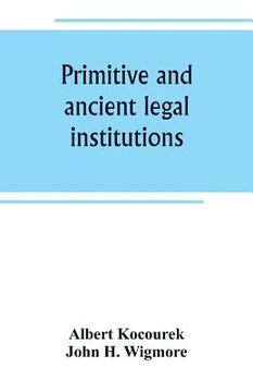 portada Primitive and ancient legal institutions (in English)