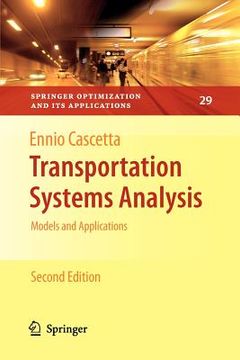 portada transportation systems analysis: models and applications (en Inglés)