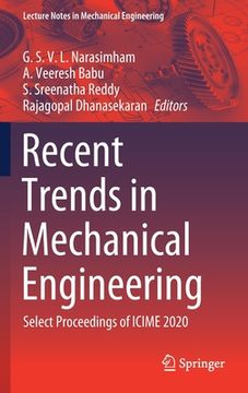 portada Recent Trends in Mechanical Engineering: Select Proceedings of Icime 2020