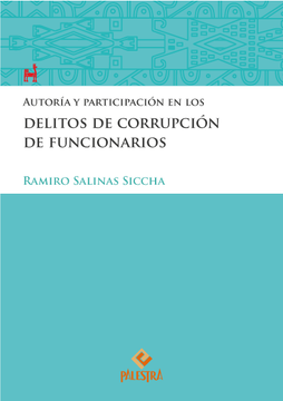 portada Autoria Y Participacion En Los Delitos De Corrupción De Funcionarios (in Spanish)