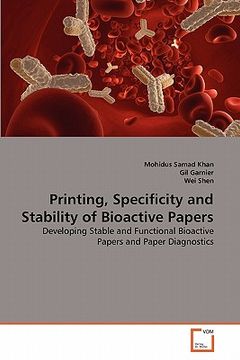 portada printing, specificity and stability of bioactive papers