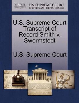 portada u.s. supreme court transcript of record smith v. swormstedt (in English)
