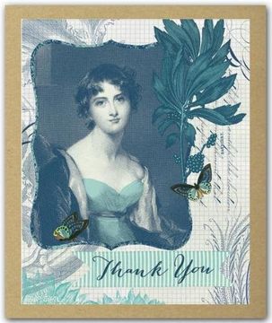 portada The Blue Lady Greenthanks: Eco Boxed Thank you Cards (en Inglés)