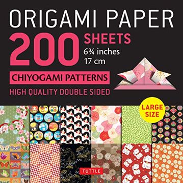 portada Origami Paper 200 Sheets Chiyogami Patterns 6 3 (en Inglés)