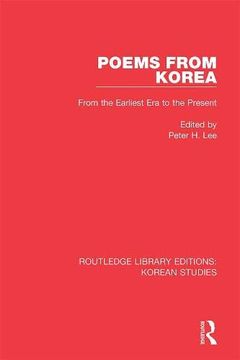 portada Routledge Library Editions: Korean Studies: Poems From Korea: From the Earliest era to the Present (Volume 5) (en Inglés)