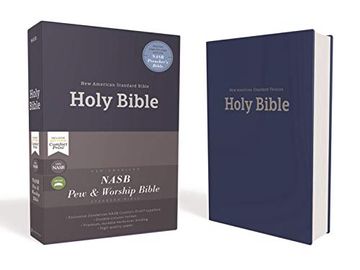 portada Nasb, pew and Worship Bible, Hardcover, Blue, 1995 Text, Comfort Print 