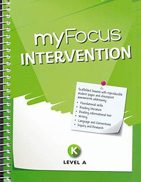 portada Myview Literacy 2020 Myfocus Intervention Teaching Guide Level a (in English)