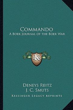 portada commando: a boer journal of the boer war (en Inglés)