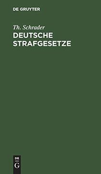 portada Deutsche Strafgesetze (en Alemán)