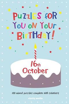 portada Puzzles for you on your Birthday - 16th October (en Inglés)