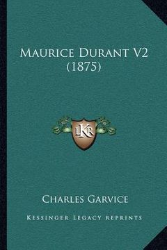 portada maurice durant v2 (1875) (in English)
