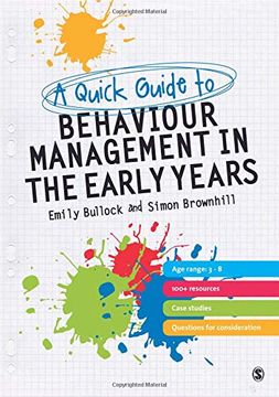 portada A Quick Guide to Behaviour Management in the Early Years (en Inglés)