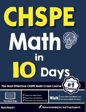 portada CHSPE Math in 10 Days: The Most Effective CHSPE Math Crash Course (en Inglés)