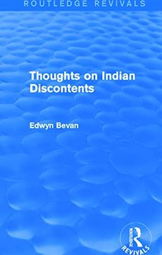 portada Thoughts on Indian Discontents (Routledge Revivals) (en Inglés)