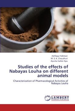 portada studies of the effects of nabayas louha on different animal models (en Inglés)