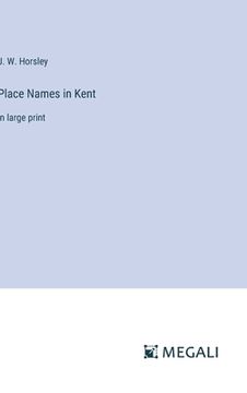 portada Place Names in Kent: in large print