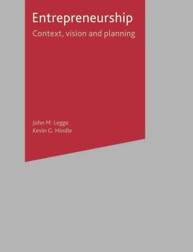 portada Entrepreneurship: Context, Vision and Planning (en Inglés)