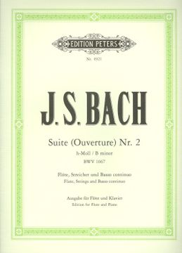 portada Orchestral Suite (Overture) No. 2 in B Minor Bwv 1067 (Ed. for Flute and Piano): For Flute, Strings and Continuo (en Inglés)
