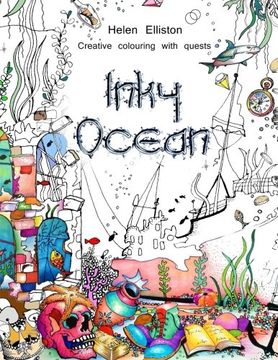 portada Inky Ocean: Creative colouring with quests (Inky Colouring books) (Volume 1)