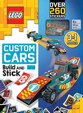 portada Lego(R) Books Build and Stick: Custom Cars (in English)