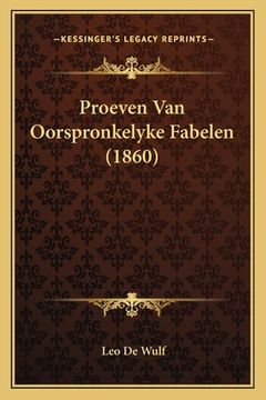 portada Proeven Van Oorspronkelyke Fabelen (1860)