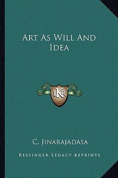 portada art as will and idea (in English)