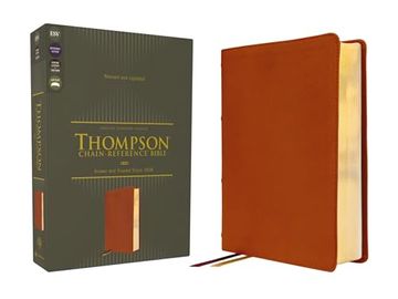 portada Esv, Thompson Chain-Reference Bible, Genuine Leather, Calfskin, Tan, red Letter (en Inglés)