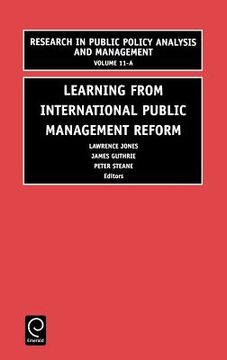 portada learning from international public management reform (en Inglés)