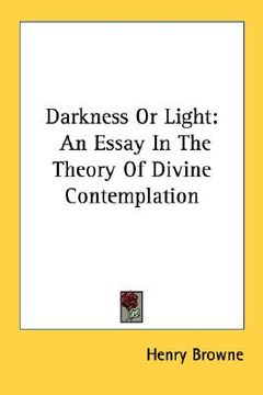 portada darkness or light: an essay in the theory of divine contemplation (en Inglés)