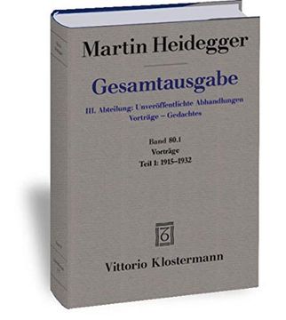 portada Vorträge; Teil 1: 1915 bis 1932 Hrsg. Von Günther Neumann 