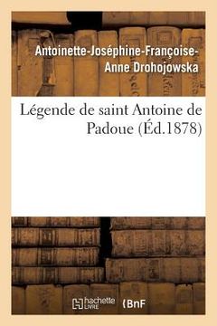 portada Légende de Saint Antoine de Padoue (en Francés)