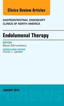 portada Endolumenal Therapy, an Issue of Gastrointestinal Endoscopy Clinics: Volume 23-1 (en Inglés)