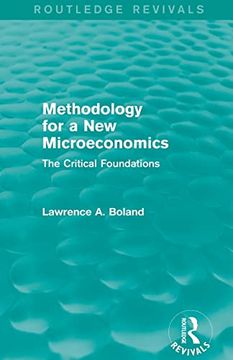 portada Methodology for a new Microeconomics (Routledge Revivals): The Critical Foundations (en Inglés)