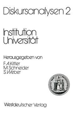 portada Diskursanalysen 2: Institution Universität (en Alemán)