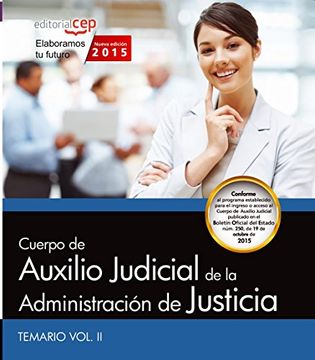 portada Cuerpo de Auxilio Judicial de la Administración de Justicia. Temario Vol. II.