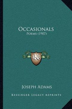 portada occasionals: poems (1907) (en Inglés)