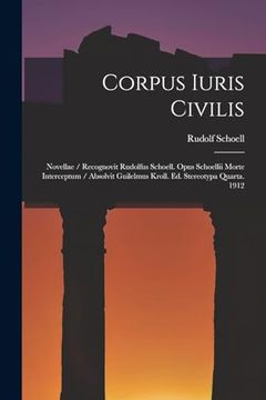 portada Corpus Iuris Civilis: Novellae (en Latin)