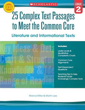 portada 25 Complex Text Passages to Meet the Common Core: Literature and Informational Texts, Grade 2 (en Inglés)