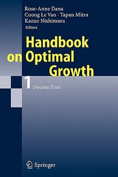 portada handbook on optimal growth 1: discrete time (in English)