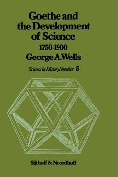 portada goethe and the development of science 1750-1900 (in English)