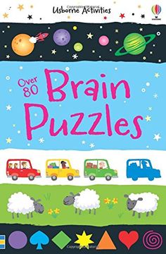 portada Over 80 Brain Puzzles (Usborne Puzzle Books)