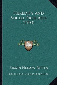 portada heredity and social progress (1903) (en Inglés)