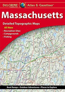 portada Delorme Atlas & Gazetteer Massachusetts (en Inglés)