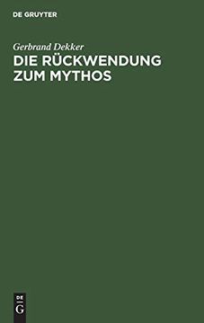 portada Die Rückwendung zum Mythos (en Alemán)