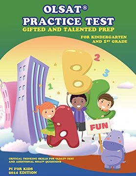 portada OLSAT® PRACTICE TEST Gifted and Talented Prep  for Kindergarten and 1st Grade: Gifted and Talented Prep: Volume 2 (Gifted and Talented Practice Test)