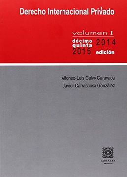 portada Derecho Internacional Privado i. (15ª ed. - 2014 - 2015)