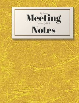 portada My Boring Meeting Survival Guide and Notes: 8.5x11 Meeting Notebook and Puzzle Book (en Inglés)